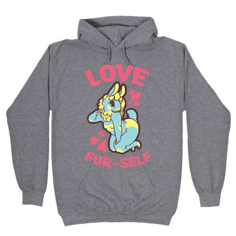 Love Fur-self Hooded Sweatshirt