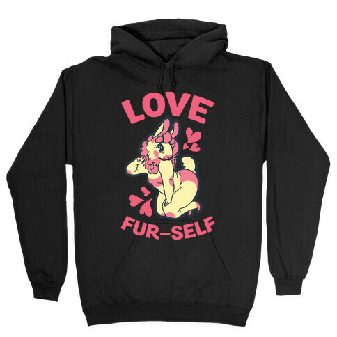 Love Fur-self Hooded Sweatshirt