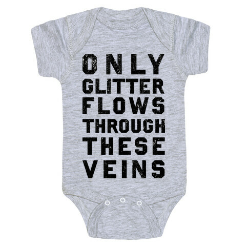 Glitter Veins Baby One-Piece