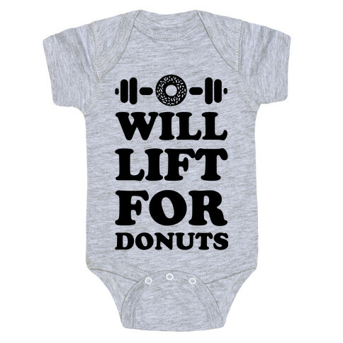 Will Lift For Donuts Baby One-Piece
