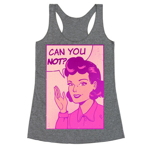 Can You Not Vintage Comic Panel Racerback Tank Top
