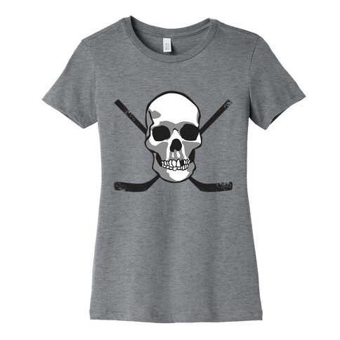 Hockey Skull Womens T-Shirt