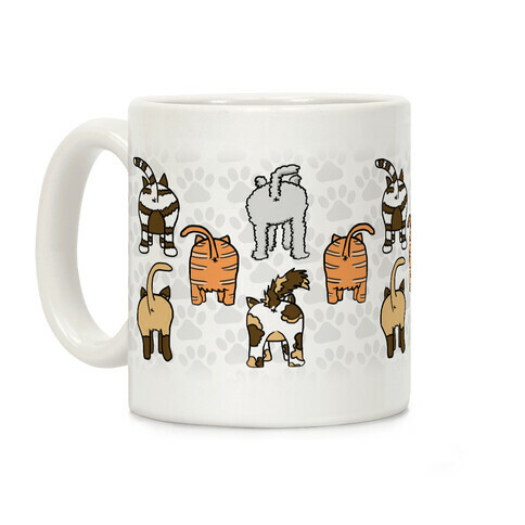 Cat Butt Pattern Coffee Mug