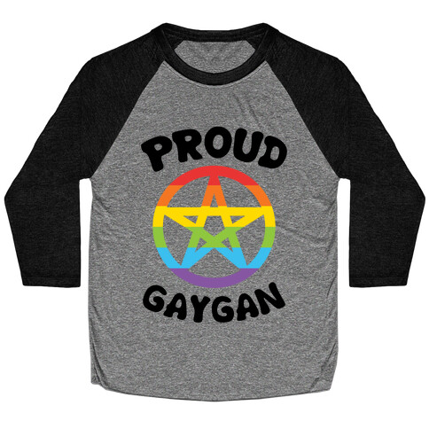 Proud Gaygan Baseball Tee