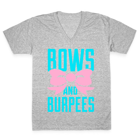 Bows and Burpees V-Neck Tee Shirt