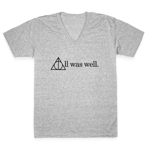 All Was Well V-Neck Tee Shirt