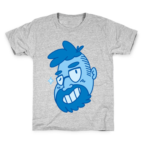 Cute Scruffy Dude (Blue) Kids T-Shirt