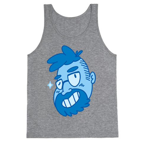 Cute Scruffy Dude (Blue) Tank Top