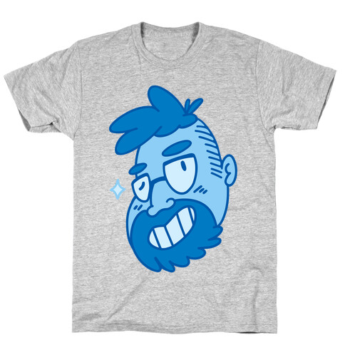 Cute Scruffy Dude (Blue) T-Shirt