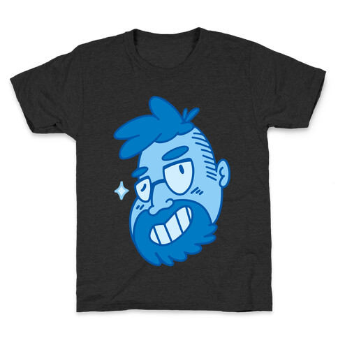 Cute Scruffy Dude (Blue) Kids T-Shirt