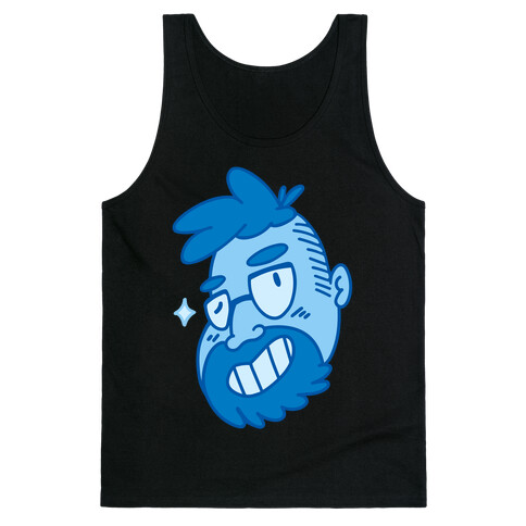 Cute Scruffy Dude (Blue) Tank Top