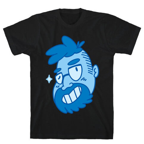 Cute Scruffy Dude (Blue) T-Shirt