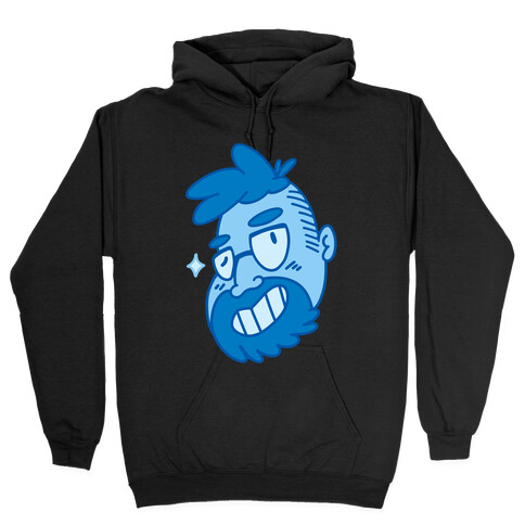 Cute Scruffy Dude (Blue) Hooded Sweatshirt