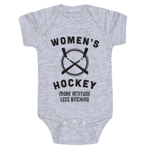 Womens Hockey - More Attitude Less Bitching Baby One-Piece