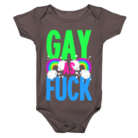Gay as F*** Baby One-Piece