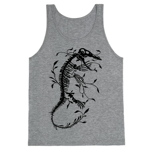 Floral Dinosaur Mosasaur Tank Top