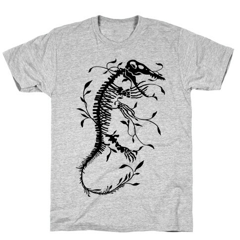 Floral Dinosaur Mosasaur T-Shirt