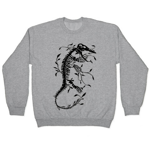 Floral Dinosaur Mosasaur Pullover