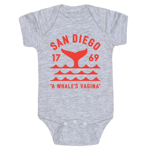 San Diego A Whale's Vagina Baby One-Piece