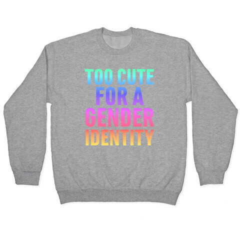 Too Cute For A Gender Identity Pullover