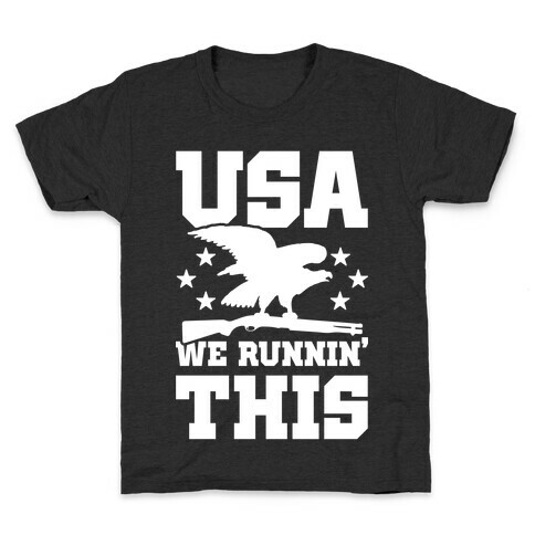 USA We Runnin' This Kids T-Shirt