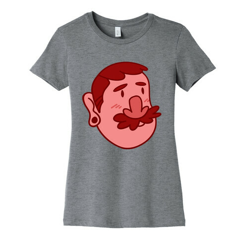 Cute Scruffy Dude (Red) Womens T-Shirt