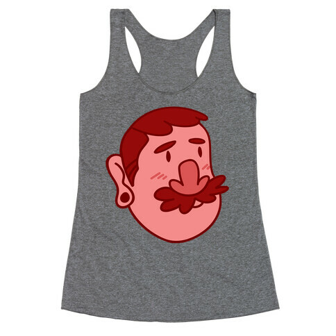 Cute Scruffy Dude (Red) Racerback Tank Top