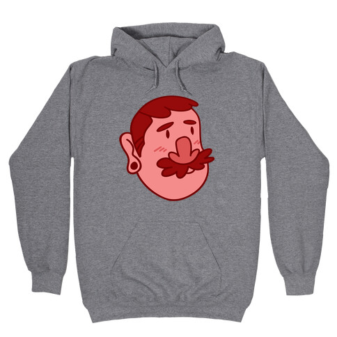 Cute Scruffy Dude (Red) Hooded Sweatshirt