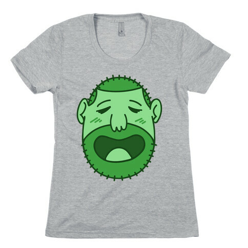 Cute Scruffy Dude (Green) Womens T-Shirt