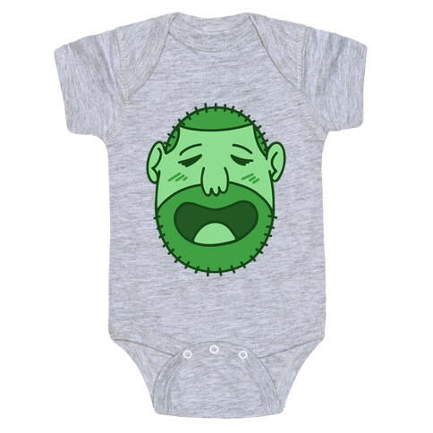 Cute Scruffy Dude (Green) Baby One-Piece