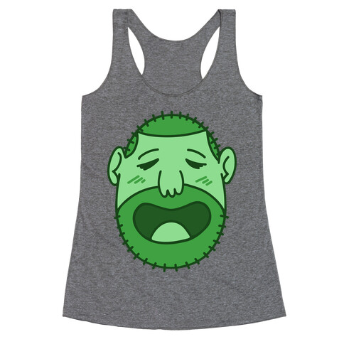 Cute Scruffy Dude (Green) Racerback Tank Top