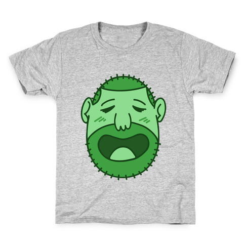 Cute Scruffy Dude (Green) Kids T-Shirt