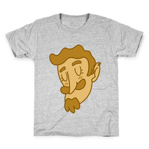 Cute Scruffy Dude (Yellow) Kids T-Shirt