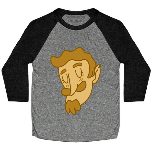 Cute Scruffy Dude (Yellow) Baseball Tee