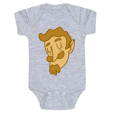 Cute Scruffy Dude (Yellow) Baby One-Piece