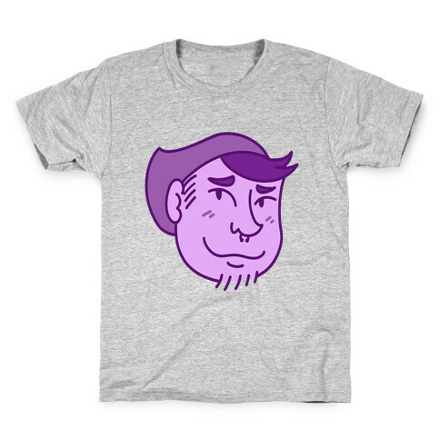 Cute Scruffy Dude (Violet) Kids T-Shirt