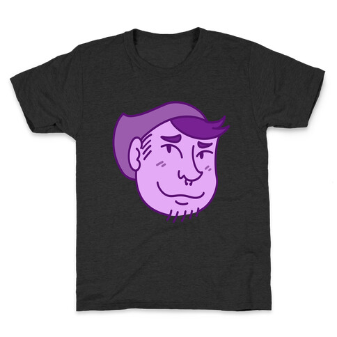 Cute Scruffy Dude (Violet) Kids T-Shirt