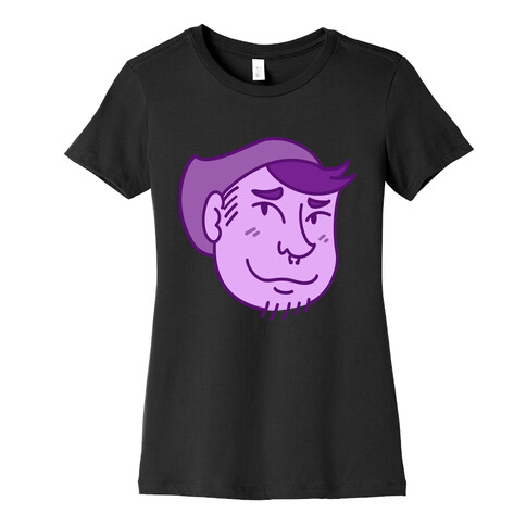 Cute Scruffy Dude (Violet) Womens T-Shirt