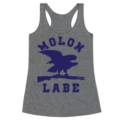 Molon Labe Eagle Racerback Tank Top