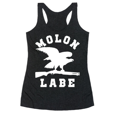 Molon Labe Eagle Racerback Tank Top