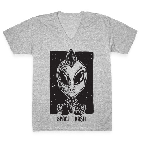 Space Trash V-Neck Tee Shirt