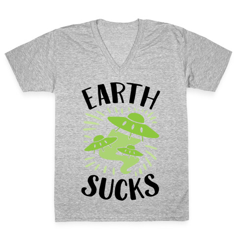 Earth V-Neck Tee Shirt