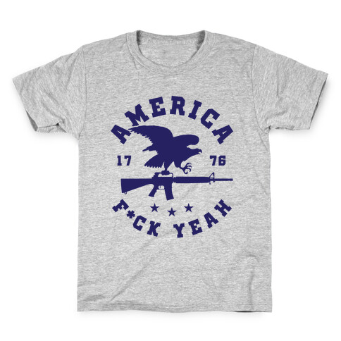 America F*ck Yeah Eagle Kids T-Shirt