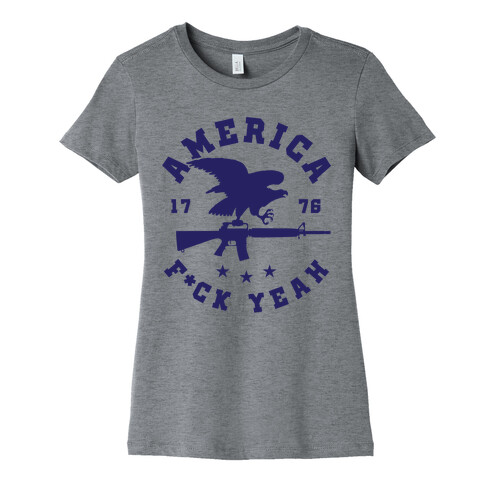America F*ck Yeah Eagle Womens T-Shirt