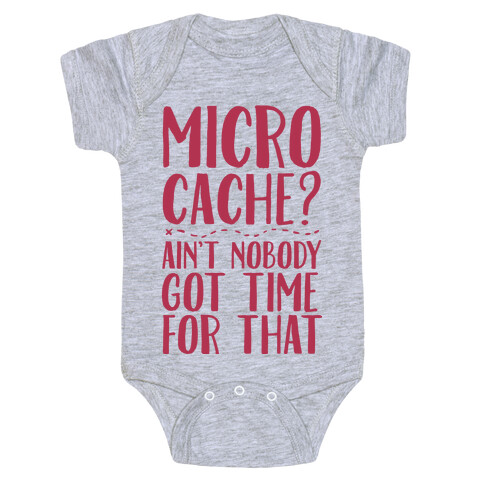 Micro Cache? Ain't Nobody Got Time For That Baby One-Piece