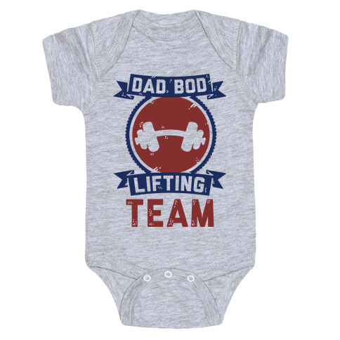 Dad Bod Lifting Team Baby One-Piece