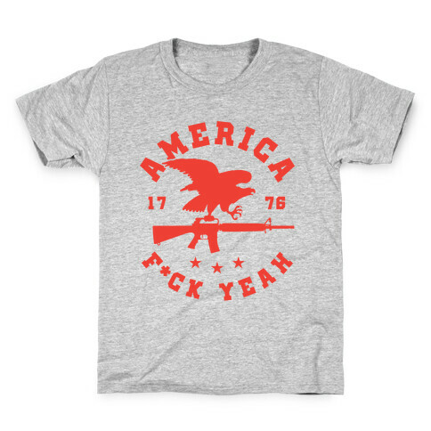 America F*ck Yeah Eagle Kids T-Shirt