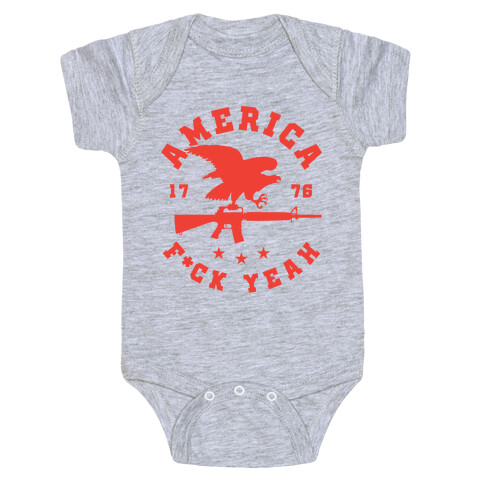 America F*ck Yeah Eagle Baby One-Piece