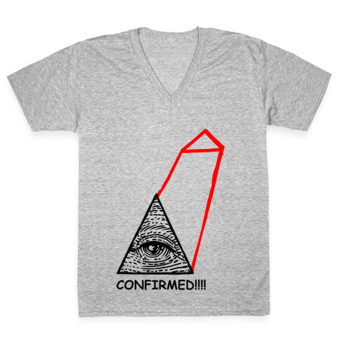 Illuminati CONFIRMED! V-Neck Tee Shirt