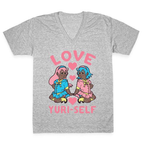 Love Yuri-Self V-Neck Tee Shirt